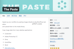 推荐一款精选wordpress的图片粘贴插件The paste